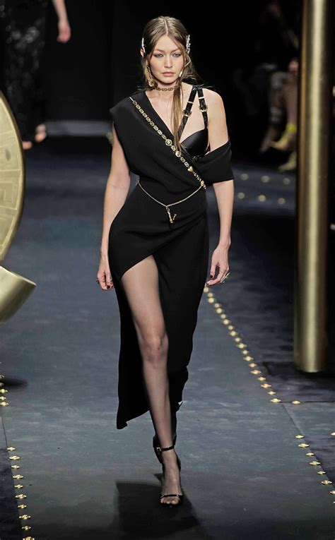 kendall jenner versace dress replica|gigi hadid runway Versace.